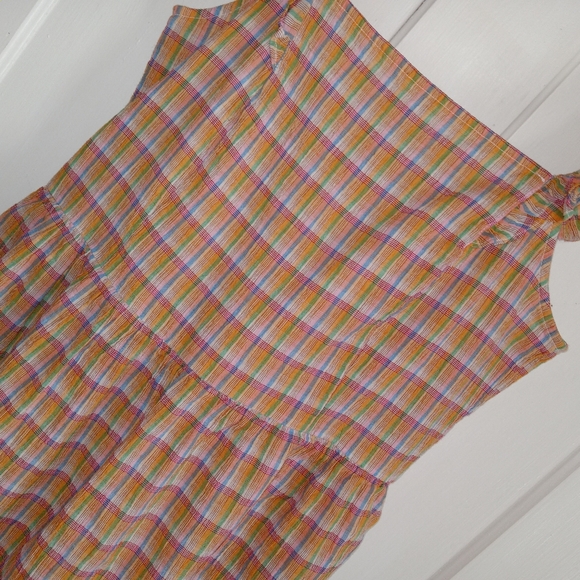 LOFT Outlet Multicolored Striped Sleeveless Boho Midi Dress size MP - Picture 2 of 8